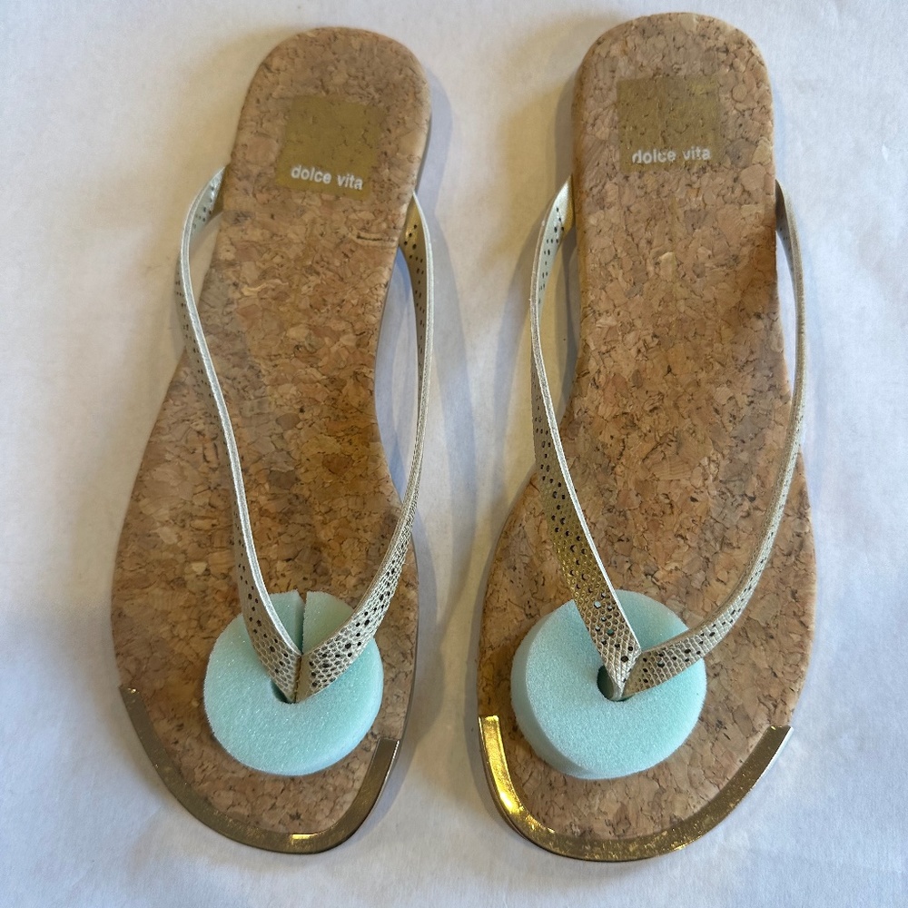 dolce vita  DEXI Gold Lizard Embossed Stella Size 7